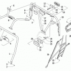 Prowler XTX Rops and taillight assembly