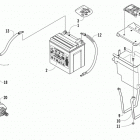 Prowler XTX Battery and starter motor assembly