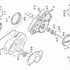 Prowler XTX Clutch  /  v-belt  /  magneto cover assembly