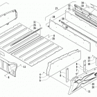 Prowler HDX Cargo box and tailgate assembly