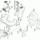 Prowler XTX Console and floor panel assembly