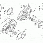 Prowler XTX Clutch  /  v-belt  /  magneto cover assembly