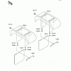 Mule 3010 4X4 (KAF620-E7F) Заднее крыло