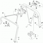 Prowler XTZ Baja Canopy and taillight assembly