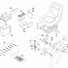 Prowler XTX Seat, battery, and tool kit assembly