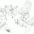 Prowler XT Seat, battery, and tool kit assembly