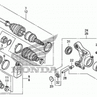 MUV700 Задний привод и кулак поворотный