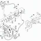 Prowler XTX Rear and parking brake assembly