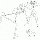 Prowler XT Canopy and taillight assembly