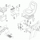 Prowler XTX Seat, battery, and tool kit assembly