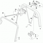 Prowler XTX Canopy and taillight assembly