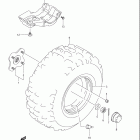 LT F250 OZARK Заднее колесо левое