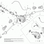 Commander 1000 STD, DPS, XT, XT-P 08- drive system, rear - with locking rear differe...