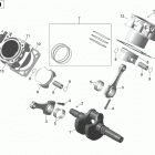 Commander 1000, LTD Коленвал,поршень и цилиндр