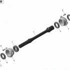 Maverick 1000, STD, XRS, XRS-DPS Приводной вал