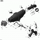 Commander 800 STD, DPS, XT Коллектор воздухозаборника и корпус дросселя