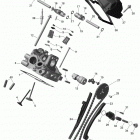 Maverick 1000, STD, XRS, XRS-DPS Головка цилиндров задняя часть
