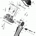 Commander STD, DPS, XT, 800R EFI Головка цилиндров задняя часть