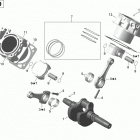 Commander LTD, 1000 EFI Коленвал,поршень и цилиндр