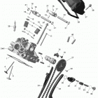 Commander STD, XT, 800R EFI Головка цилиндров задняя часть
