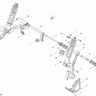 Commander STD, XT, 800R EFI Задняя подвеска