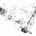 Commander 800 Коленвал,поршень и цилиндр