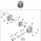 Commander 1000 08- differential ass, rear 1