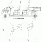 R14WH76AA RANGER 800 CREW Body, side nets