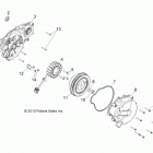 R13TH76/7E RANGER 800 EFI Engine, stator and flywheel