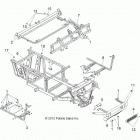 R14RH45AA RANGER 4X4 400 Chassis, frame and front bumper