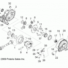 R16RAA76AA/AJ RGR 800 6X6 Drive train, rear gearcase
