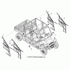 R14WH88A/9EA RANGER 900 CREW ALL OPTIONS Body, side nets