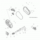 R13UH88/UH9E RANGER 900 XP ALL OPTIONS Drive train, clutch cover and ducting