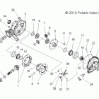 R13TH90DG RANGER 900 DIESEL Drive train, rear gearcase
