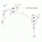 R13TH90DG RANGER 900 DIESEL Suspension, rear stabilizer bar