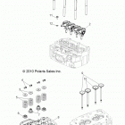 R13TH76/7E RANGER 800 EFI Engine, cylinder head and valves