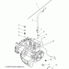 R14WH76AA RANGER 800 CREW Engine, oil filter and dipstick