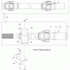 R13TH90DG RANGER 900 DIESEL Кардан передний