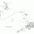 R16RAA76AA/AJ RGR 800 6X6 Brakes, park brake asm.