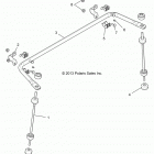 R15RUA87/E87/YAA/ZAC RANGER CREW 900 ALL OPTIONS Suspension, rear stabilizer bar