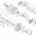XF 9000 SP LTD Вал приводной трака и тормоза