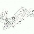 Sno Pro 500 Бензобак и задния часть фонаря