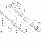 ZR 7000 SP LTD Задняя  подвеска, передний амортизатор