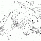 Sno Pro 500 Передняя рама и крепление рулевой трапеции
