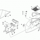 XF 9000 CC SP Ветровое стекло и панель инструментов