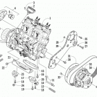M 8000 HCR Опора двигателя и вариатор