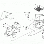 M 9000 Ветровое стекло и панель инструментов