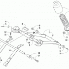 Bearcat 570 Задняя подвеска , амортизатор