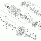 XF 8000 HC SP LTD Вал приводной трака и тормоза