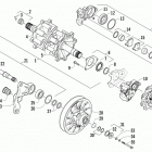 M 9000 HCR Вал приводной трака и тормоза